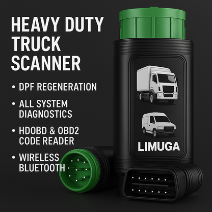 Limuga DriveScan Pro — Wireless Diesel Diagnostics with Forced Regen & Speed Control
