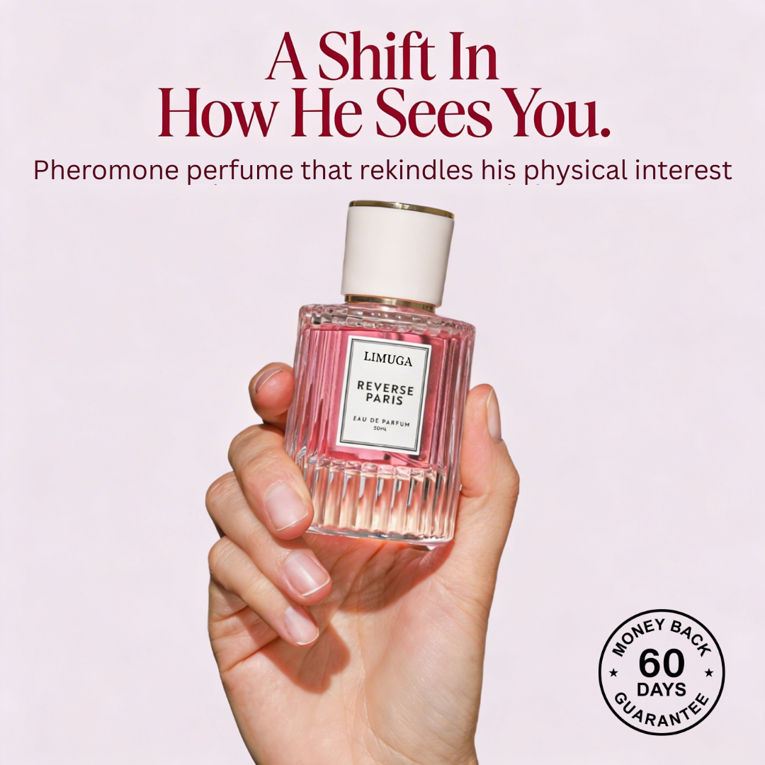 LIMUGA. The pheromone fragrance that makes him notice again.